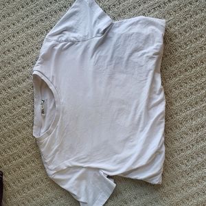 White zara cropped t-shirt